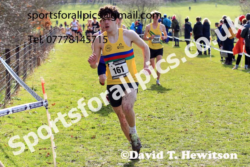 Mens Under-20s 2023 UK CAU Inter Counties Cross Country Champs, Prestwold Hall, Loughborough. Photo: David T. Hewitson/Sports for All Pics